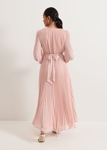 Phase Eight Petite Isadora Pale Dress Pink Canada | KVSPJF-701